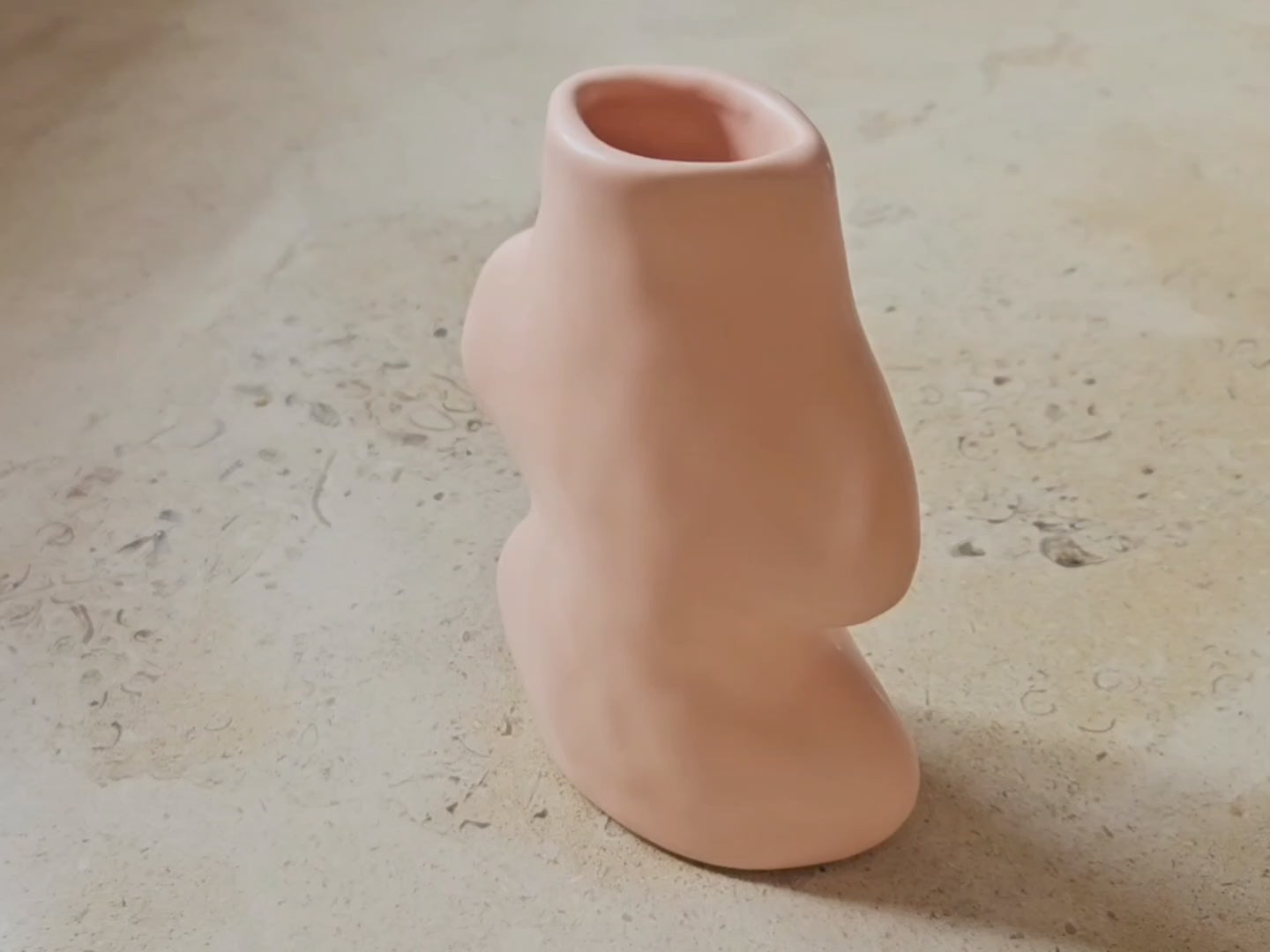 Fluxo Ceramic Vase -  Small Pink