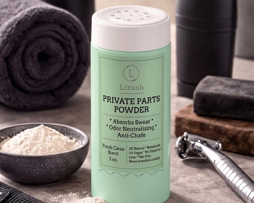 Talc-Free Intimate Body Powder for Women & Men – Natural Anti-Chafing Powder, Moisture Absorbing, Odor Control, Aluminum-Free, Sensitive Skin Safe