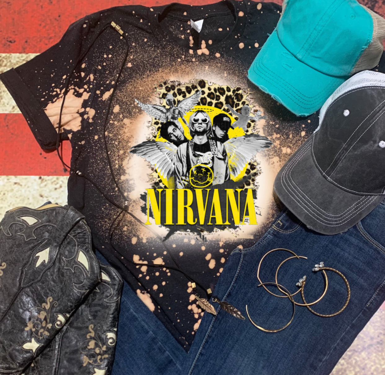 Nirvana Poster w/ Leopard Print
